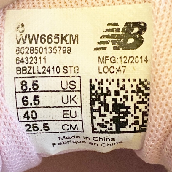 New Balance 665 Breast Cancer Awareness Walking Sneakers Shoes 8.5 Silver Pink - Picture 11 of 11